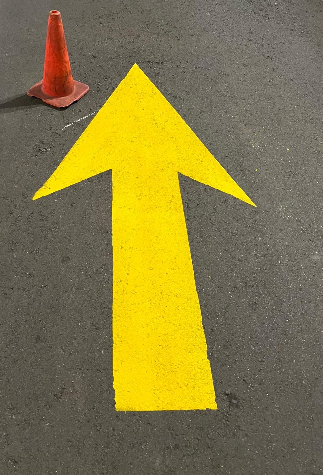 Yellow Direction Mark