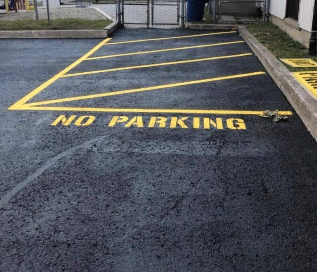 Fire Route Line Marking